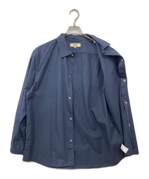 VAN JAC（ヴァン・ヂャケット）VAN JAC (ヴァン・ヂャケット) コーチジャケットシャツ ネイビー サイズ:Lの古着・服飾アイテム