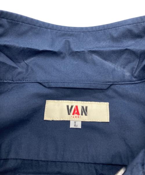 VAN JAC（ヴァン・ヂャケット）VAN JAC (ヴァン・ヂャケット) コーチジャケットシャツ ネイビー サイズ:Lの古着・服飾アイテム