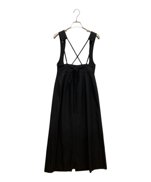 Deicy（デイシー）DEICY (デイシー) ストラップラメロングスカート ブラックの古着・服飾アイテム