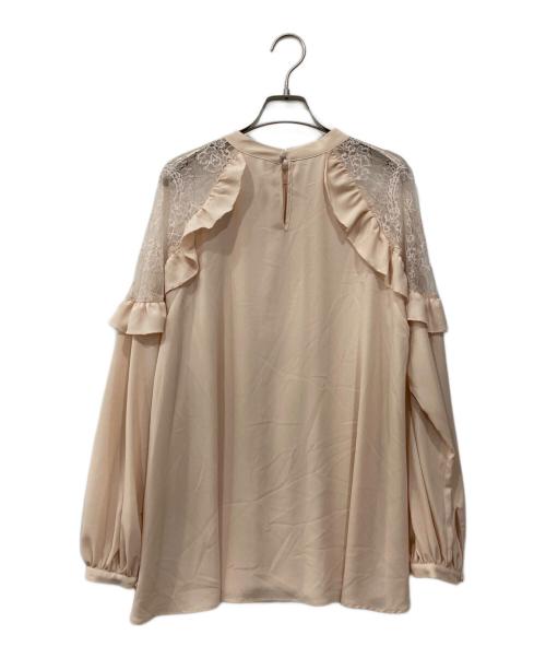 Sov.（ソブ）Sov. (ソブ) ジョーゼットブラウス ベージュ サイズ:Fの古着・服飾アイテム