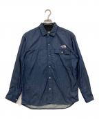 THE NORTH FACEザ ノース フェイス）の古着「ロングスリーブナイロンデニムヌプシシャツ」｜インディゴ