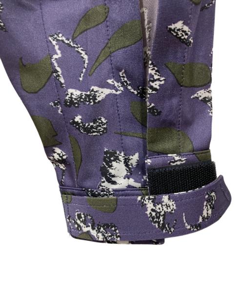 TOGA PULLA（トーガ プルラ）TOGA PULLA (トーガ プルラ) Print mix hoodie shirt / プリント ミックス フーディ シャツ パープル サイズ:36の古着・服飾アイテム