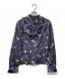 TOGA PULLA (トーガ プルラ) Print mix hoodie shirt / プリント ミックス フーディ シャツ パープル サイズ:36：6000円