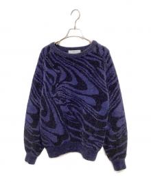 TOGA PULLA（トーガ プルラ）の古着「ジャガードニットプルオーバー」｜ネイビー