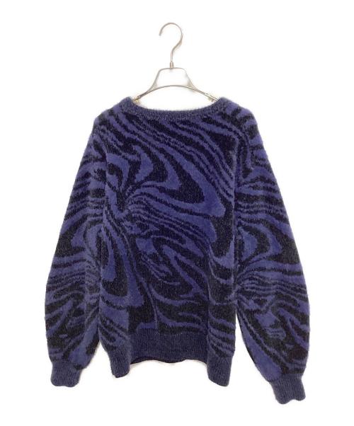 TOGA PULLA（トーガ プルラ）TOGA PULLA (トーガ プルラ) ジャガードニットプルオーバー ネイビー サイズ:38の古着・服飾アイテム