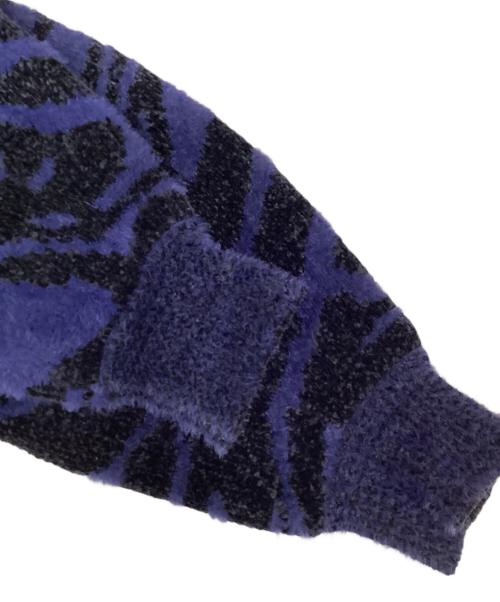 TOGA PULLA（トーガ プルラ）TOGA PULLA (トーガ プルラ) ジャガードニットプルオーバー ネイビー サイズ:38の古着・服飾アイテム