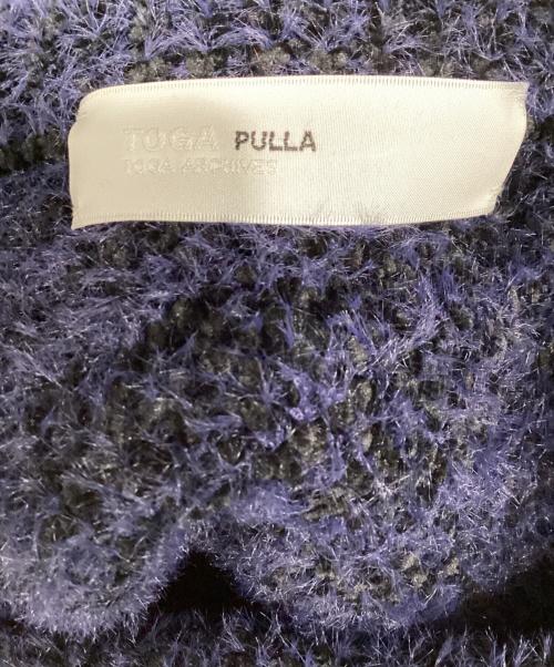 TOGA PULLA（トーガ プルラ）TOGA PULLA (トーガ プルラ) ジャガードニットプルオーバー ネイビー サイズ:38の古着・服飾アイテム