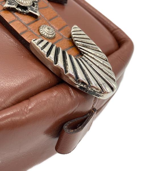 TOGA VIRILIS（トーガ ビリリース）TOGA VIRILIS (トーガ ビリリース) ウエストバッグ ブラウン×ピンク サイズ:下記参照の古着・服飾アイテム