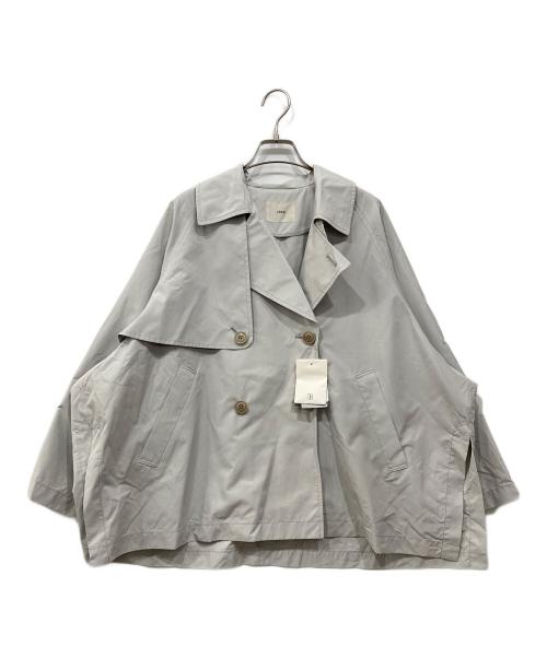 IENA（イエナ）IENA (イエナ) PE/ポプリンオーバーショートコート ライトグレー サイズ:36 未使用品の古着・服飾アイテム