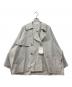 IENA（イエナ）の古着「PE/ポプリンオーバーショートコート」｜ライトグレー
