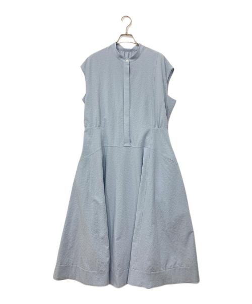 KUMIKYOKU（クミキョク）KUMIKYOKU (クミキョク) サッカーストレッチワンピース スカイブルー サイズ:7の古着・服飾アイテム