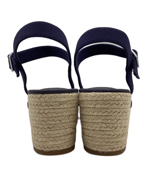 VIVAIA（ビバイア）VIVAIA (ビバイア) ラウンドトゥウェッジヒールサンダル ブラック サイズ:40の古着・服飾アイテム