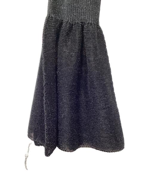 CFCL（シーエフシーエル）CFCL (シーエフシーエル) FLUTED LUCENT GLITTER MARIE SLEEVE TOP ブラック サイズ:1の古着・服飾アイテム