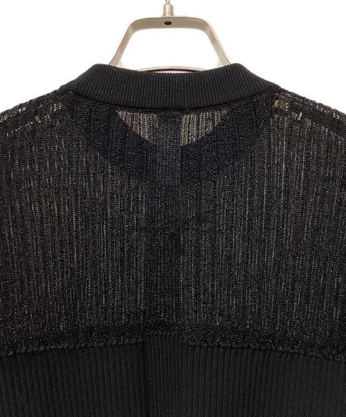 CFCL（シーエフシーエル）CFCL (シーエフシーエル) FLUTED LUCENT GLITTER MARIE SLEEVE TOP ブラック サイズ:1の古着・服飾アイテム
