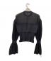 CFCL (シーエフシーエル) FLUTED LUCENT GLITTER MARIE SLEEVE TOP ブラック サイズ:1：7000円