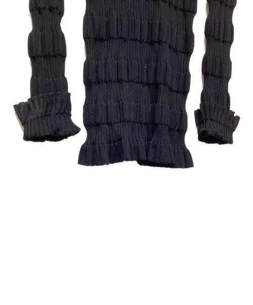 FETICO（フェティコ）FETICO (フェティコ) STRIPE RIB KNIT JUMPER FTC224-0705 ブラック サイズ:Fの古着・服飾アイテム