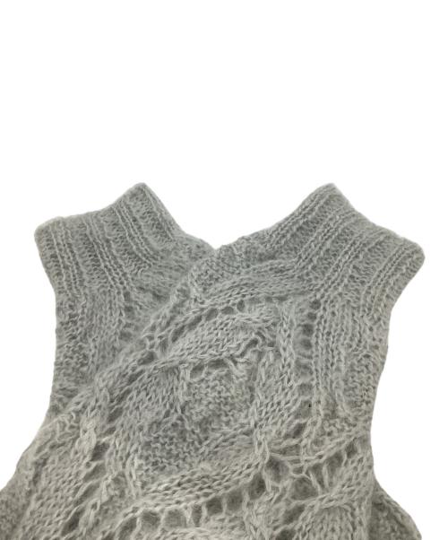 KEITA MARUYAMA（ケイタマルヤマ）KEITA MARUYAMA (ケイタマルヤマ) モヘヤ混ニット　BJ7-2042503JC ライトグレー サイズ:1の古着・服飾アイテム