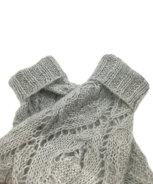 KEITA MARUYAMA（ケイタマルヤマ）KEITA MARUYAMA (ケイタマルヤマ) モヘヤ混ニット　BJ7-2042503JC ライトグレー サイズ:1の古着・服飾アイテム