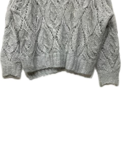 KEITA MARUYAMA（ケイタマルヤマ）KEITA MARUYAMA (ケイタマルヤマ) モヘヤ混ニット　BJ7-2042503JC ライトグレー サイズ:1の古着・服飾アイテム