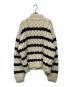NKINT (ンニット) hand knitting stripe  アイボリー×ブラック サイズ:2：13000円