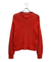 Acne studios（アクネ ストゥディオズ）の古着「CREW NECK SWEATER／クルーネックセーター」｜オレンジ