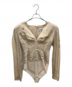 HAENGNAEヘンネ）の古着「CHIKUWABU SHOULDER LEOTARD」｜ベージュ