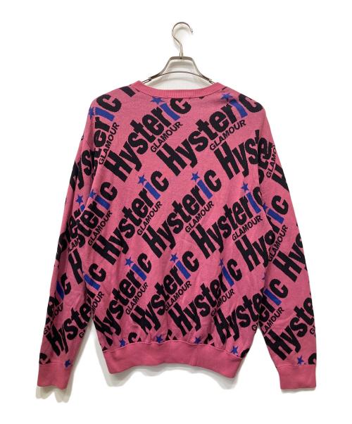 Hysteric Glamour（ヒステリックグラマー）Hysteric Glamour (ヒステリックグラマー) 総柄ニット ピンク サイズ:Mの古着・服飾アイテム