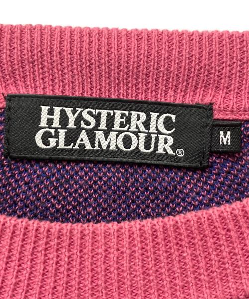 Hysteric Glamour（ヒステリックグラマー）Hysteric Glamour (ヒステリックグラマー) 総柄ニット ピンク サイズ:Mの古着・服飾アイテム