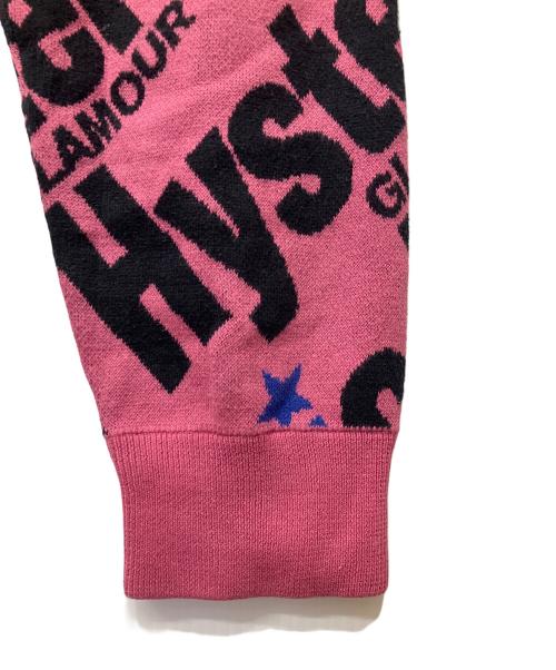 Hysteric Glamour（ヒステリックグラマー）Hysteric Glamour (ヒステリックグラマー) 総柄ニット ピンク サイズ:Mの古着・服飾アイテム