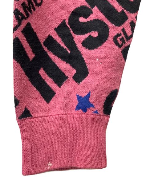 Hysteric Glamour（ヒステリックグラマー）Hysteric Glamour (ヒステリックグラマー) 総柄ニット ピンク サイズ:Mの古着・服飾アイテム