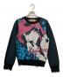 Hysteric Glamour（ヒステリックグラマー）の古着「NEW WAVEジャカードショート丈 プルオーバー」｜ネイビー