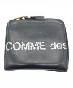 COMME des GARCONSコムデギャルソン）の古着「HUGE LOGO コンパクトウォレット」｜ブラック