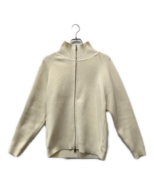 EDIFICE（エディフィス）EDIFICE (エディフィス) ライトウェイト ドライバーズニット アイボリー サイズ:Lの古着・服飾アイテム