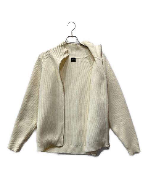 EDIFICE（エディフィス）EDIFICE (エディフィス) ライトウェイト ドライバーズニット アイボリー サイズ:Lの古着・服飾アイテム
