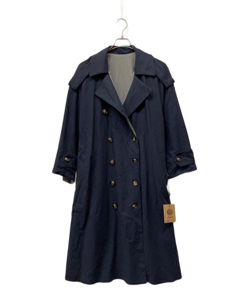 Tnewties（トゥエンティーズ）TNEWTIES (トゥエンティーズ) リバーシブルトレンチコート グレー×ネイビー サイズ:Sの古着・服飾アイテム