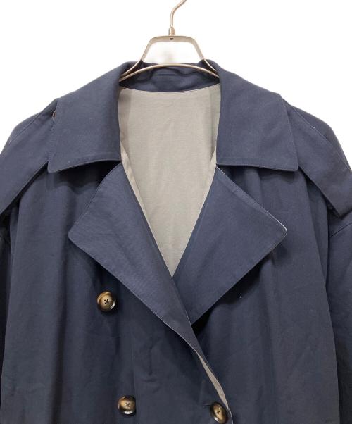Tnewties（トゥエンティーズ）TNEWTIES (トゥエンティーズ) リバーシブルトレンチコート グレー×ネイビー サイズ:Sの古着・服飾アイテム