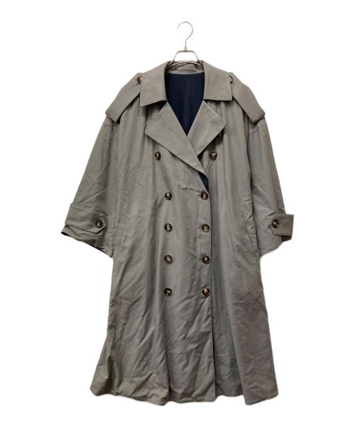 Tnewties（トゥエンティーズ）TNEWTIES (トゥエンティーズ) リバーシブルトレンチコート グレー×ネイビー サイズ:Sの古着・服飾アイテム