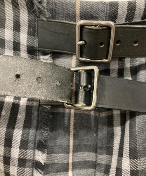 BURBERRY LONDON（バーバリーロンドン）BURBERRY LONDON (バーバリーロンドン) ラップチェックスカート ブラック サイズ:UK6の古着・服飾アイテム