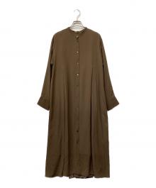 JOURNAL STANDARD（ジャーナルスタンダード）の古着「バックプリーツワンピース」｜ブラウン