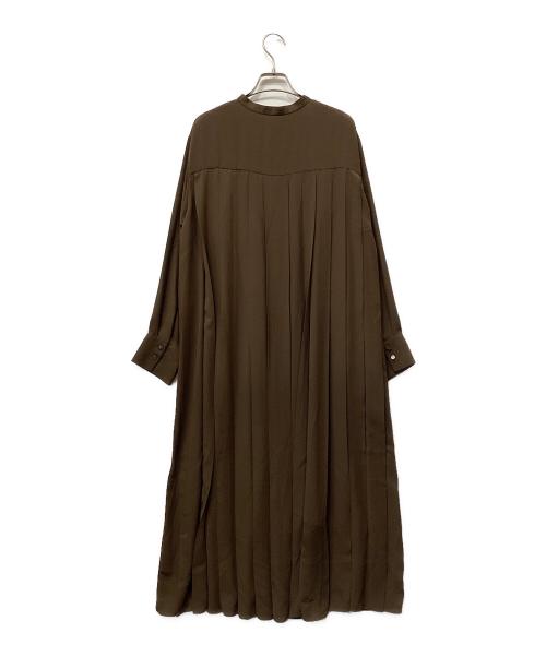 JOURNAL STANDARD（ジャーナルスタンダード）JOURNAL STANDARD (ジャーナルスタンダード) バックプリーツワンピース ブラウン サイズ:FREEの古着・服飾アイテム