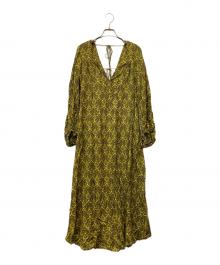 Uhr（ウーア）の古着「PAISLEY DRESS」｜イエロー