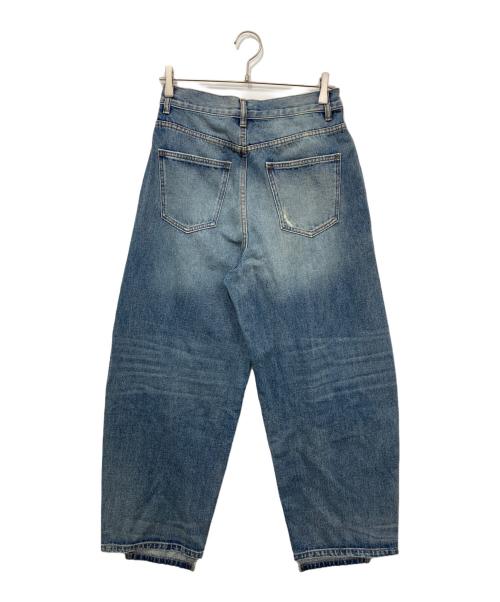 YENN（イエン）YENN (イエン) CURVED SEAM DENIM PT インディゴ サイズ:38の古着・服飾アイテム