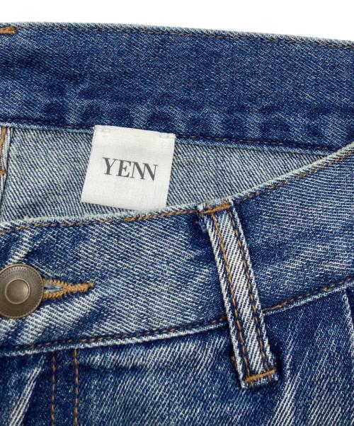 YENN（イエン）YENN (イエン) CURVED SEAM DENIM PT インディゴ サイズ:38の古着・服飾アイテム