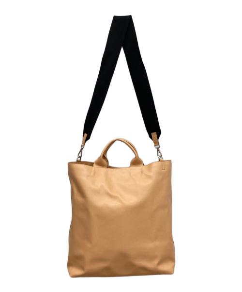 JIL SANDER（ジルサンダー）JIL SANDER (ジルサンダー) 2WAYトートバッグ ベージュの古着・服飾アイテム