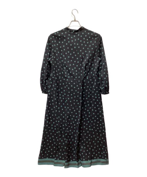 自由区（ジユウク）自由区 (ジユウク) ポルカドットプリント ワンピース ネイビー サイズ:38 未使用品の古着・服飾アイテム