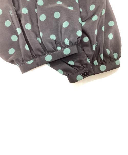 自由区（ジユウク）自由区 (ジユウク) ポルカドットプリント ワンピース ネイビー サイズ:38 未使用品の古着・服飾アイテム