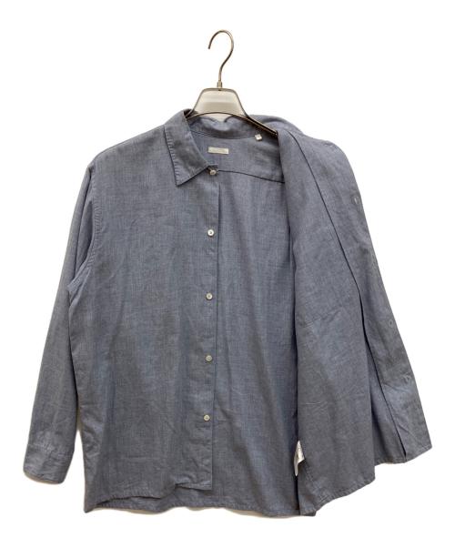 COMOLI（コモリ）COMOLI (コモリ) コットンカシミヤ オープンカラーシャツ ブルー サイズ:2の古着・服飾アイテム