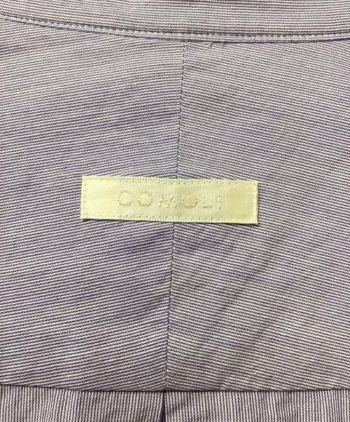 COMOLI（コモリ）COMOLI (コモリ) バンドカラーシャツ パープル サイズ:2の古着・服飾アイテム