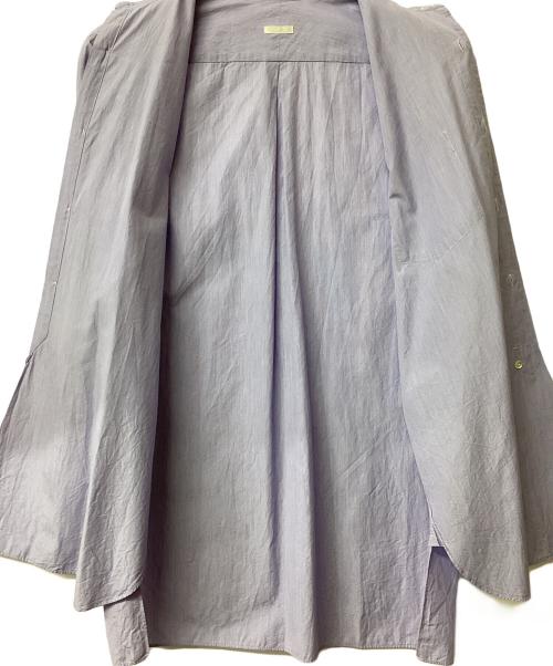 COMOLI（コモリ）COMOLI (コモリ) バンドカラーシャツ パープル サイズ:2の古着・服飾アイテム
