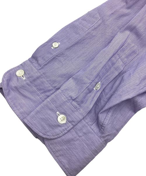 COMOLI（コモリ）COMOLI (コモリ) バンドカラーシャツ パープル サイズ:2の古着・服飾アイテム